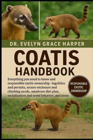 Coatis Handbook: Everything You Need to Know and Responsible Exotic Ownership - legalities and permits, secure enclosure and climbing needs, omnivore image number 0