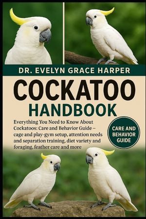 Cockatoo Handbook: Everything You Need to Know, Care and Behavior Guide - cage and play-gym setup, attention needs and separation training, diet varie image number 0