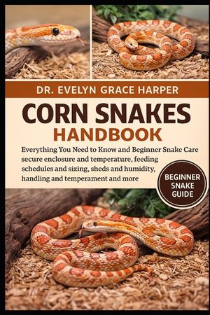 Corn Snakes Handbook: Everything You Need to Know and Beginner Snake Care - secure enclosure and temperature, feeding schedules and sizing, sheds and image number 0