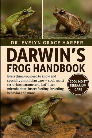 Darwins Frog Handbook: Everything You Need to Know and Specialty Amphibian Care - cool, moist terrarium parameters, leaf-litter microhabitat, insect f image number 0