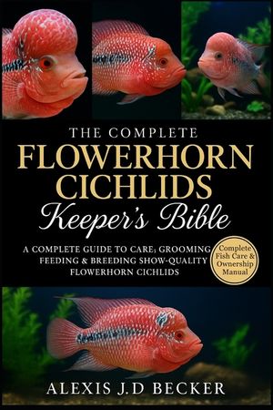 The Complete Flowerhorn Cichlids Keeper's Bible: A Complete Guide to Care, Grooming, Feeding & Breeding Show-Quality Flowerhorn Cichlids image number 0