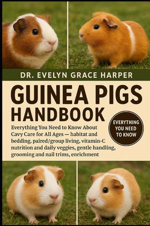 Guinea Pigs Handbook: Everything You Need to Know About Cavy Care for All Ages - habitat and bedding, paired/group living, vitamin-C nutrition and dai image number 0