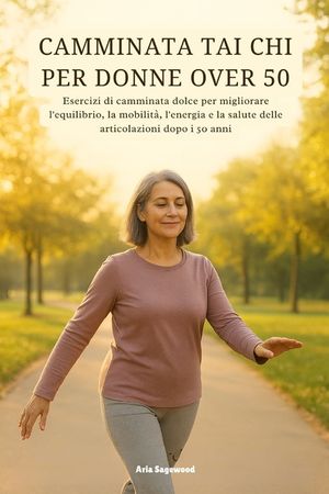 Camminata Tai CHI Per Donne Over 50: Esercizi di camminata dolce per migliorare l'equilibrio, la mobilit&agrave;, l'energia e la salute delle articolazioni d image number 0