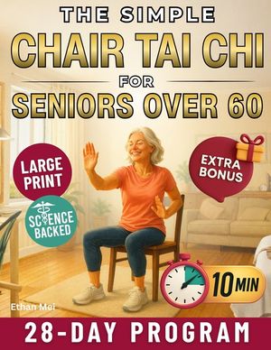 The Simple Chair Tai Chi for Seniors Over 60: Gentle 10-Minute Daily Seated Flows to Improve Mobility, Ease Stiffness, Regain Strength, and Feel Young image number 0