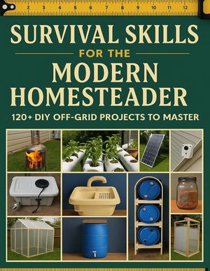 Survival Skills for the Modern Homesteader; 120+ DIY Off-Grid Projects to Master: Your Complete Guide to Building Self-Sufficiency with Proven Techniq image number 0