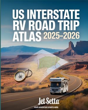 US Interstate RV Road Trip Atlas 2025-2026: Complete Guide with Detailed Maps to Scenic Routes, Campgrounds, National Parks & Hidden Gems Across All 5 image number 0
