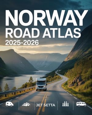 Norway Road Atlas 2025-2026: Complete Guide with Detailed Maps to Scenic Routes, Campgrounds, National Parks & Hidden Gems - Perfect for RVers, Vanlif image number 0