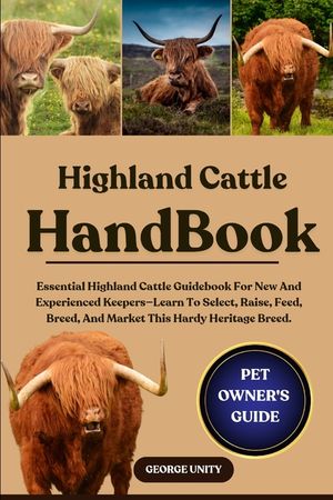 Highland Cattle Handbook: Essential Highland Cattle Guidebook For New And Experienced Keepers-Learn To Select, Raise, Feed, Breed, And Market This Har image number 0