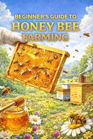 Honey Bee Farming for Beginners & Experienced: Complete Beekeeping Guide to Hive Management, Disease Control, Honey Production & Small-Scale Business image number 0