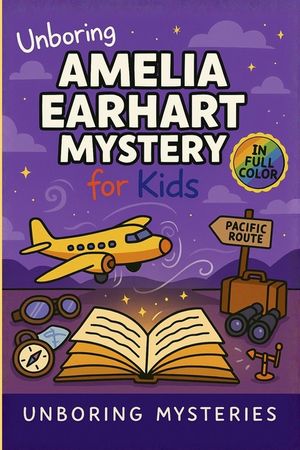 Unboring Amelia Earhart Mystery for Kids: Funny, Fascinating Guide to the Strangest True Amelia Earhart Mysteries, Hidden Clues, and Unexplained Disap image number 0