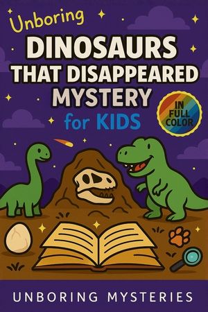 Unboring Dinosaurs That Disappeared Mystery for Kids: Funny, Fascinating Guide to the Strangest True Dinosaur Disappearance Mysteries, Shocking Theori image number 0