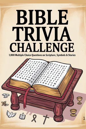 Bible Trivia Challenge: 1,000 Multiple Choice Questions on Scripture, Symbols & Stories image number 0