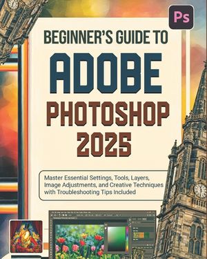 Beginner's Guide to Adobe Photoshop 2025: Master Essential Settings, Tools, Layers, Image Adjustments, and Creative Techniques with Troubleshooting Ti image number 0