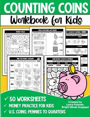 Counting Coins Workbook: Counting Coins for Kids image number 0