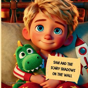 Sam and the scary shadows on the wall: Sam's first night sleep alone image number 0