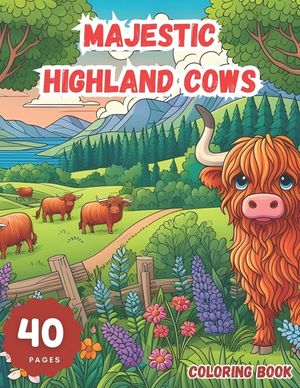 Majestic Highland Cows: An Intricate Coloring Journey: Experience the Beauty and Serenity of Scotland's Iconic Creatures Through Detailed Illu image number 0