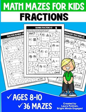 Math Mazes for Kids Fractions image number 0
