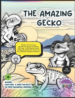 The Amazing Gecko Educational Coloring Book: Reptiles, Lizards Educational Kids Coloring Book image number 0