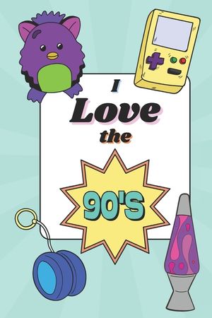 I Love The 90's Bold & Easy Coloring Book for Stress Relief: Nostalgic Designs Featuring Scrunchies, Cassette Tapes, Boom Boxes, Gameboys, Furbies, an image number 0