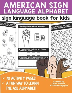 Sign Language Book for Kids: American Sign Language Alphabet image number 0
