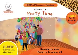C-DER (Cheetah Decodable & Early Readers) Set 5, Book 42, Party Time! image number 0