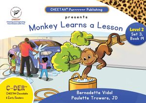C-DER (CHEETAH Decodable Early Readers, Set 3, Book 19, Monkey Learns A Lesson image number 0