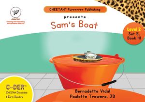 C-DER (Cheetah Decodable & Early Readers) Set 5, Book 41, Sam's Boat image number 0