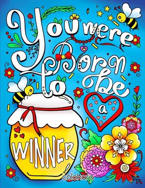 You Were Born to Be a Winner: Inspirational Quotes Coloring Book image number 0