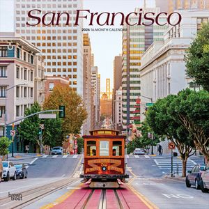 San Francisco 2026 12 X 24 Inch (Hanging) Monthly Square Wall Calendar Plastic-Free image number 0