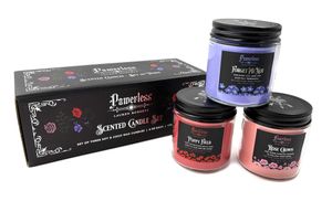 Lauren Roberts: Powerless Trilogy Scented Glass Candle Set (Set of 3) image number 0