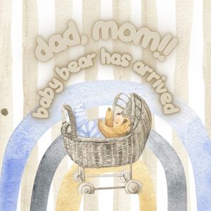 Dad, mom! baby bear has arrived: A beautiful baby bear story full of positive emotions image number 0