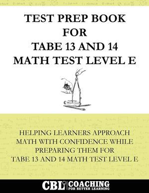 Test Prep Book for TABE 13 and 14 Math Test Level E image number 0