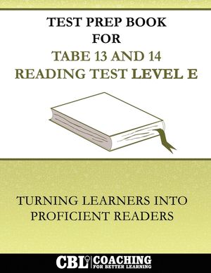Test Prep Book For TABE 13 and 14 Reading Test Level E image number 0