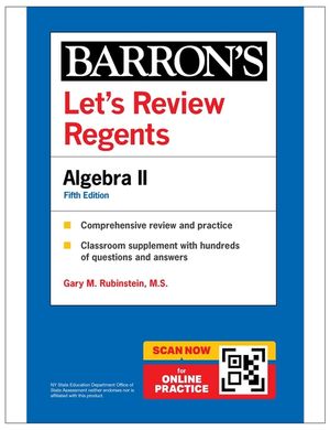 Let's Review Regents: Algebra II, Fifth Edition (Barron's New York Regents) image number 0