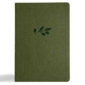 CSB Super Giant Print Reference Bible, Digital Study Edition, Olive Leathertouch image number 0