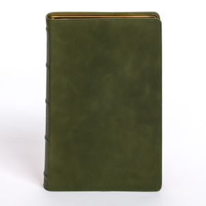 CSB Giant Print Bible, Holman Handcrafted Edition, Marbled Olive Premium Calfskin image number 0