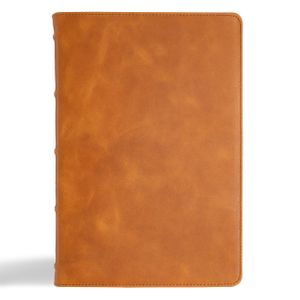 KJV Giant Print Bible, Holman Handcrafted Edition, Marbled Chestnut Premium Calfskin image number 0