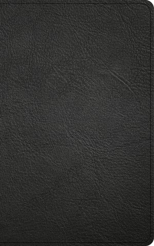 CSB Single-Column Personal Size Reference Bible, Holman Handcrafted Collection, Premium Black Goatskin image number 0