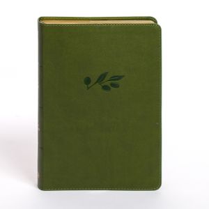 KJV Personal Size Giant Print Bible, Olive Leathertouch image number 0