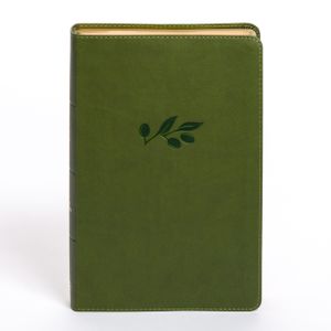 KJV Personal Size Giant Print Bible, Olive Leathertouch, Indexed image number 0