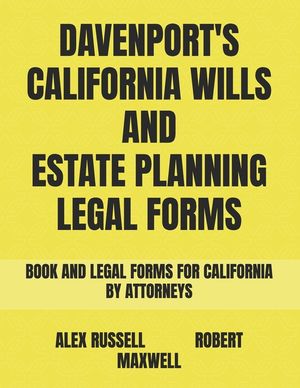 Davenport's California Wills And Estate Planning Legal Forms image number 0