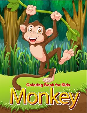 Monkey coloring book for Kids: 30 Gorgeous Monkey Designs to Color image number 0