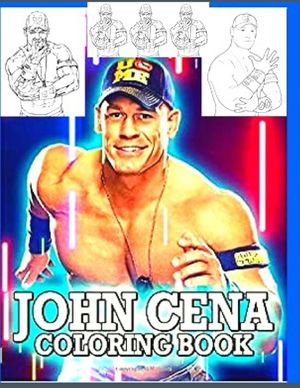 John Cena Coloring Book: Anxiety WWE Coloring Books For Adults And Kids Relaxation And Stress Relief image number 0
