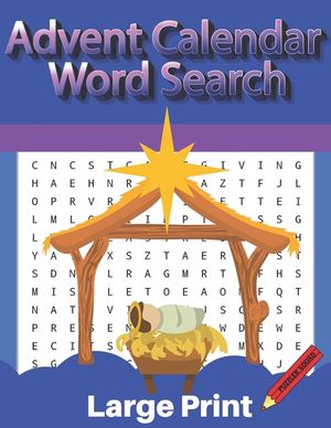 Puzzler Squad Advent Calendar Word Search Large Print: Christmas Advent calendar with 24 days of puzzles, 4 Sundays of Advent word searches and 20 mor image number 0