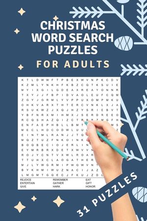 Christmas Word Search Puzzles: 31 word search puzzles - for adults, teens and grown-ups - fun time for christmas - christmas theme - christmas gift - image number 0