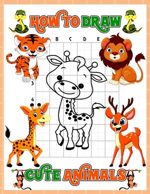 How to Draw Animals: A Fun And Simple Step By Step Drawing Book For Kids To Learn To Draw, Learn How To Draw Animals In An Awesome Gift Ide image number 0