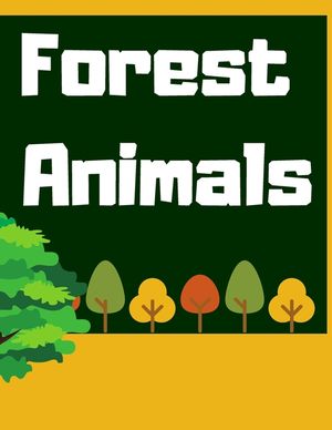 Forest Animals: Coloring Book For Children Learn At Home Pictures And Descriptions image number 0