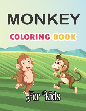 Monkey Coloring Book For Kids: funny coloring pages, jungle animal book image number 0