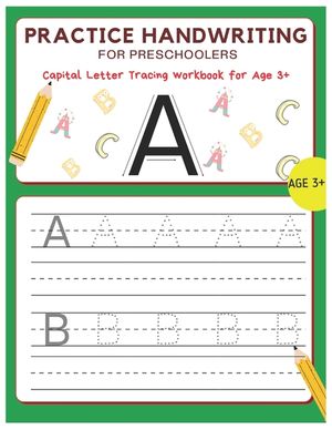 Practice Handwriting for Preschoolers: Capital Letter Tracing for Age 3+ image number 0