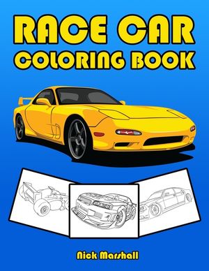 Race Car Coloring Book: Car Coloring Books for Kids Ages 4-8 image number 0